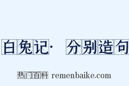 白兔记·分别造句是什么意思的图片